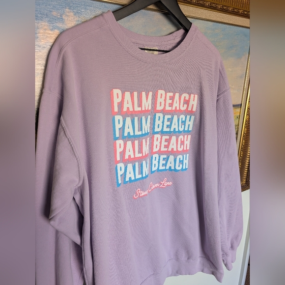 Stoney Clover Lane Tops - Purple Palm Beach Stony Clover Lane Sweatshirt